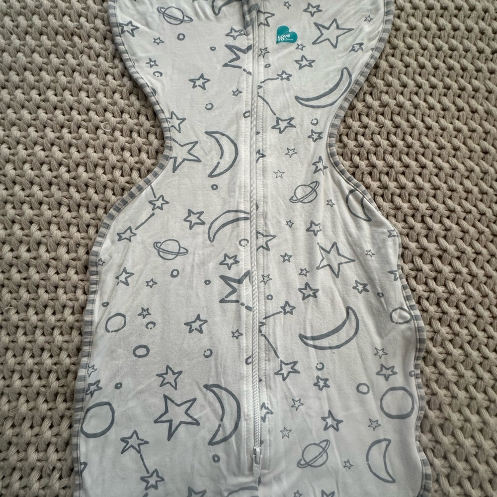 Love to Dream Gray Lux Celestial Baby Sleep Sack